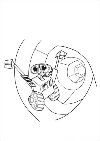 Wall-E  Coloring page