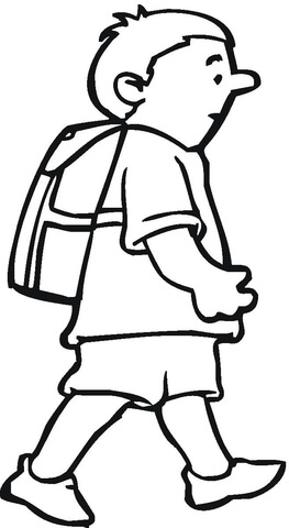 Schoolboy Coloring page