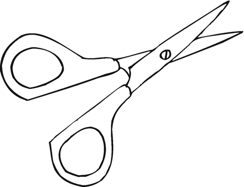 Scissors  Coloring page