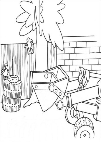 Scoop And Birds  Coloring page