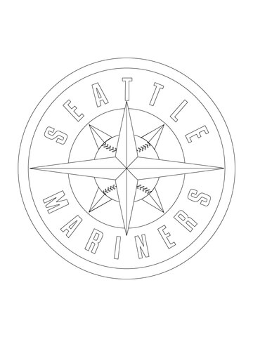 Seattle Mariners Logo  Coloring page