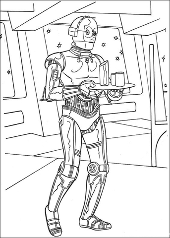 C-3po protocol droid Coloring page