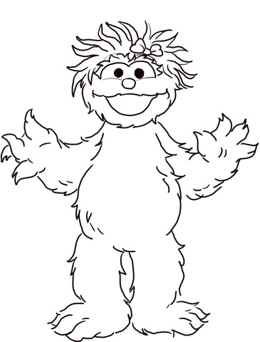 Sesame Street Rosita Coloring page