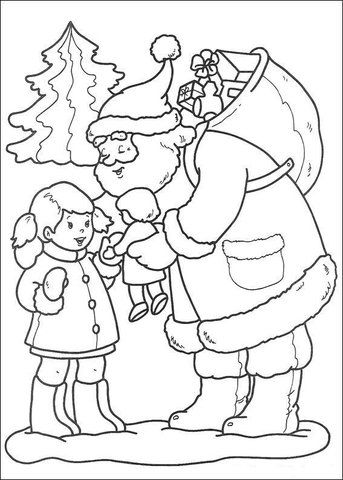 She Gets Her Precious Doll  Coloring page