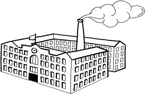 Big Factory   Coloring page