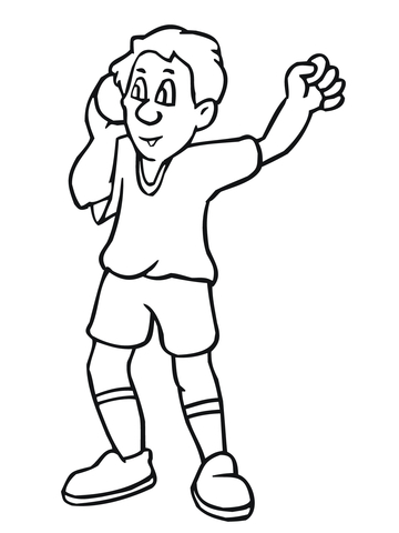 Shot Put Athletics Coloring page