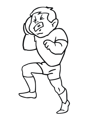 Shot Put Coloring page