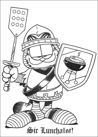 Sir Lunchalot  Coloring page