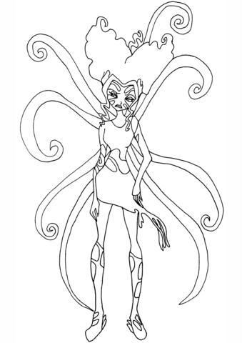 Sirenix Stormy Coloring page