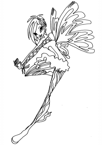 Sirenix Tecna Coloring page