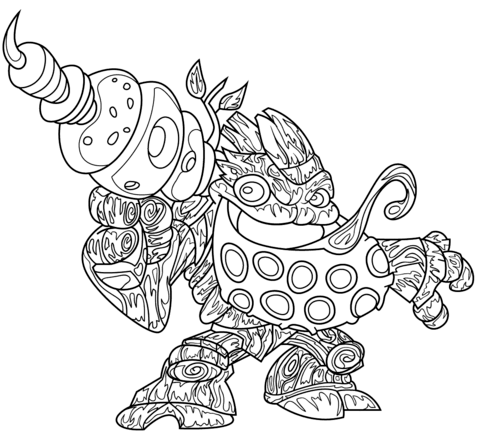 Skylanders Bubble Blast Coloring page