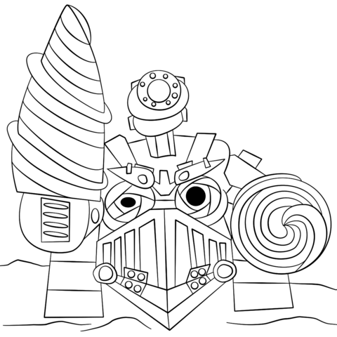 Skylanders Drill Sergeant Coloring page