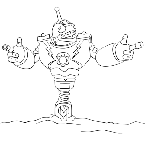 Skylanders Giants Bouncer Coloring page