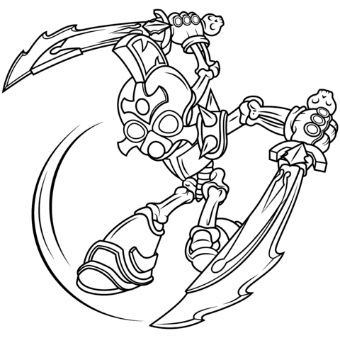 Skylanders Giants Chop Chop Coloring page