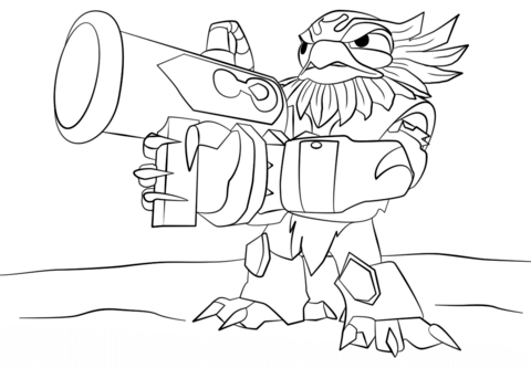 Skylanders Giants Jet Vac Coloring page