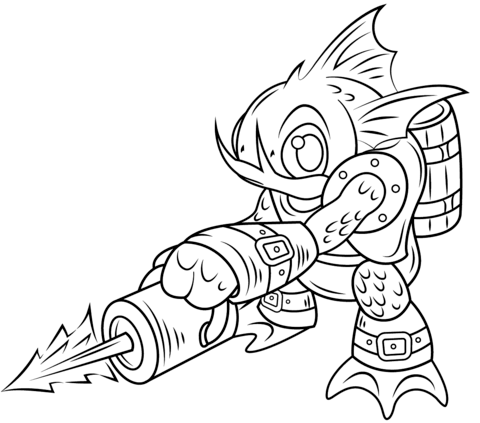 Skylanders Gill Coloring page