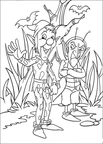 Sly And Gobbo goblins Coloring page