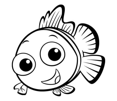 Small Fish Coloring page