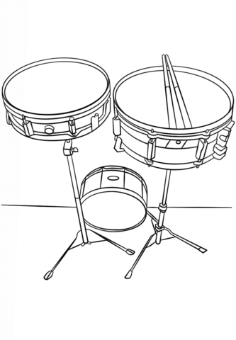 Snare Drums Coloring page