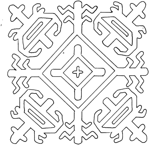 Snowflake  Coloring page