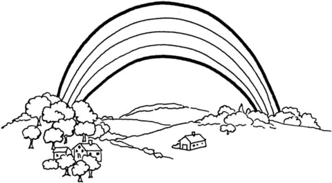 The Rainbow  Coloring page