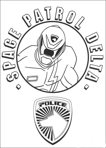 Space Patrol Delta  Coloring page