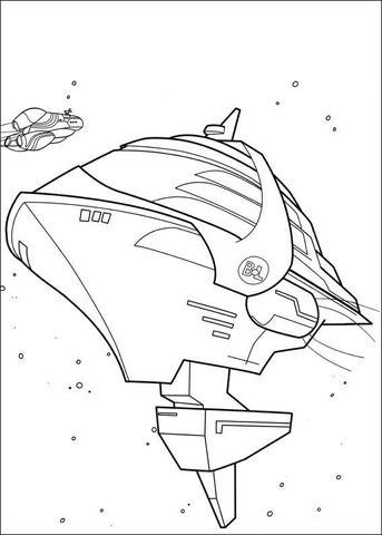 Spaceship  Coloring page