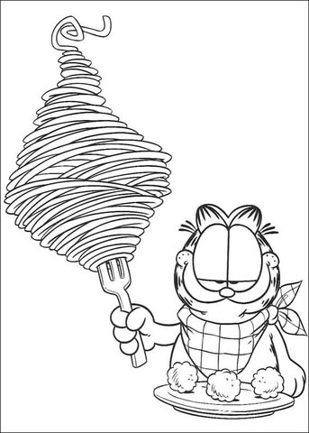 Spaghetti  Coloring page