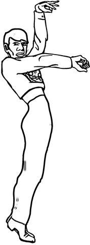 Spanish Flamenco Dancer  Coloring page