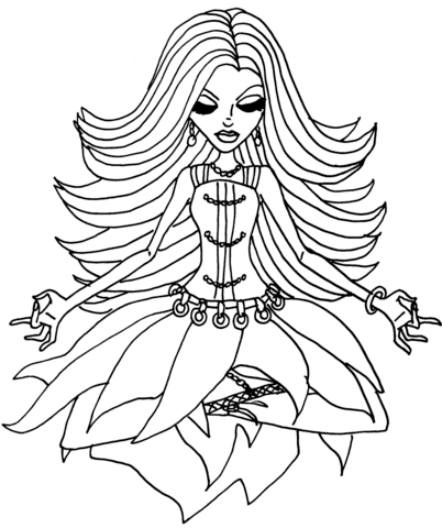 Spectra Medatation Coloring page