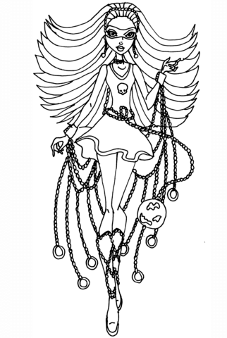 Spectra Vondergeist Polterghoul Coloring page