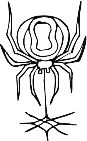 Spider 6 Coloring page