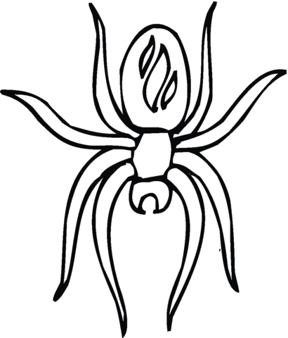 Spider 8 Coloring page