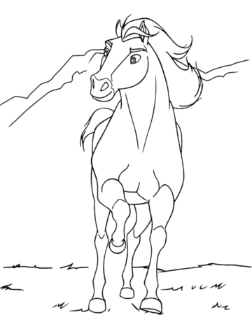 Spirit Running  Coloring page