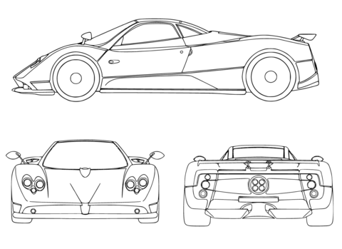 Sport Car Coloring page