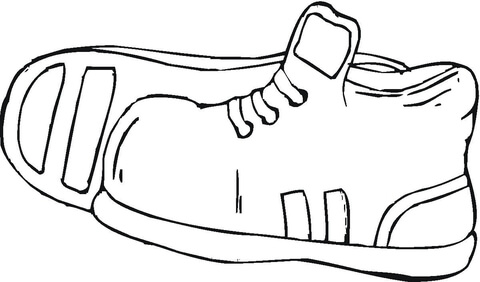 Sport Shoes  Coloring page