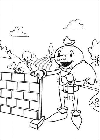 Spud In His Field  Coloring page