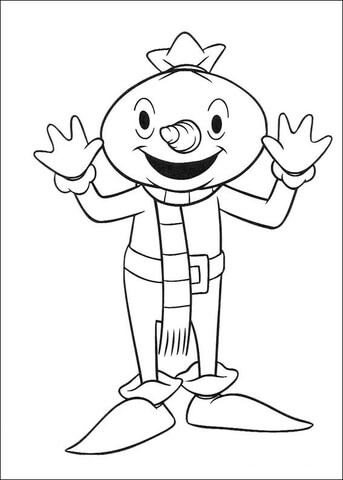 Spud Says Hi  Coloring page