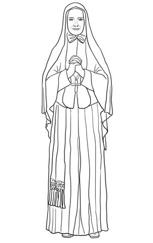 St Frances Xavier Cabrini Coloring page