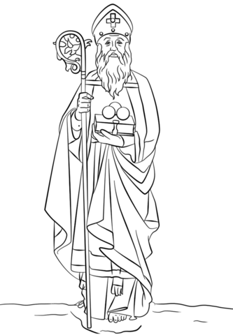 St. Nicolas Coloring page