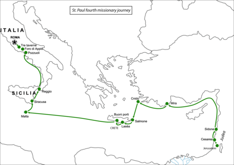 St Paul's Fourth Missionary Journey Coloring page