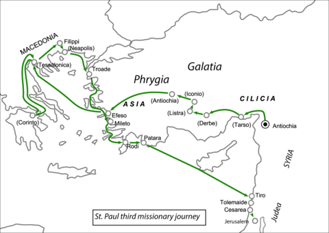 St Paul's Third Missionary Journey Coloring page