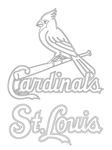 St. Louis Cardinals Logo Coloring page