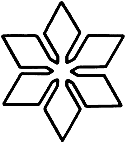 Snowflake 9 Coloring page