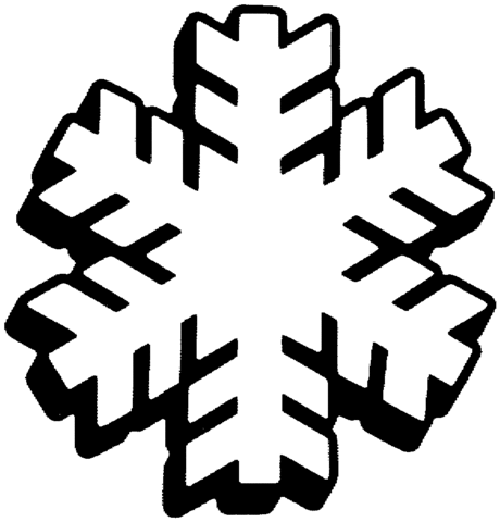 Snowflake 2 Coloring page