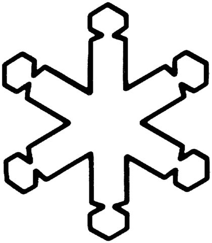 Snowflake 15 Coloring page