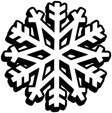 Snowflake 14 Coloring page