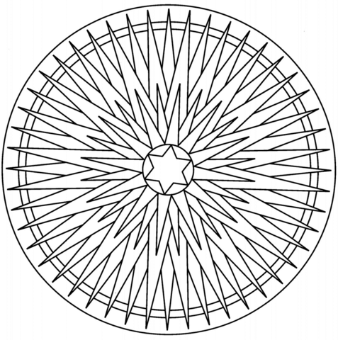 Star Mandala Coloring page