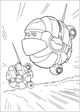 Dark Eye sith probe droid Coloring page