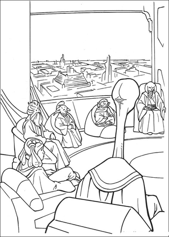 Jedi High Council Coloring page